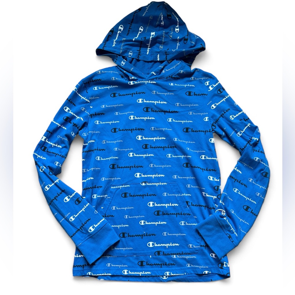 Champion Boys Hooded Tee size large